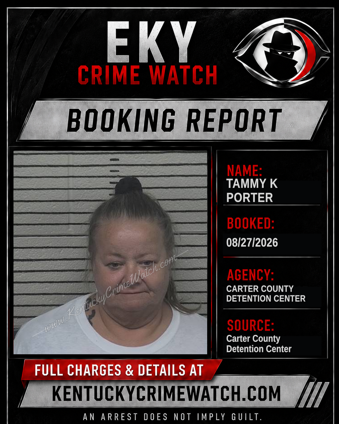 TAMMY K PORTER booking image