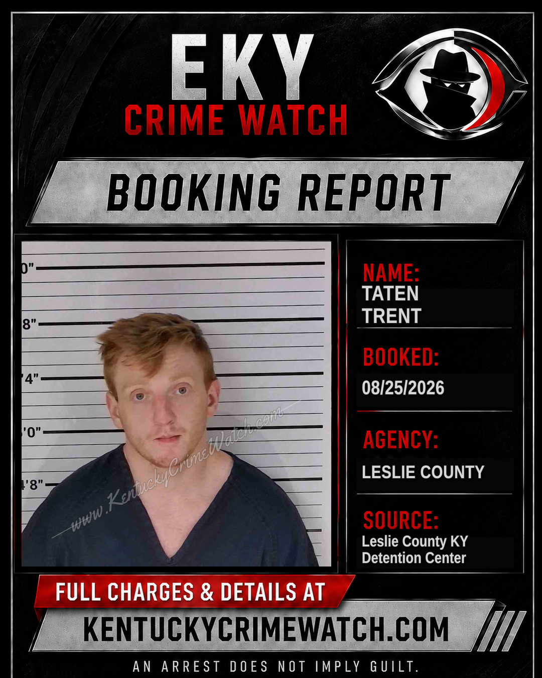 TATEN TRENT booking image