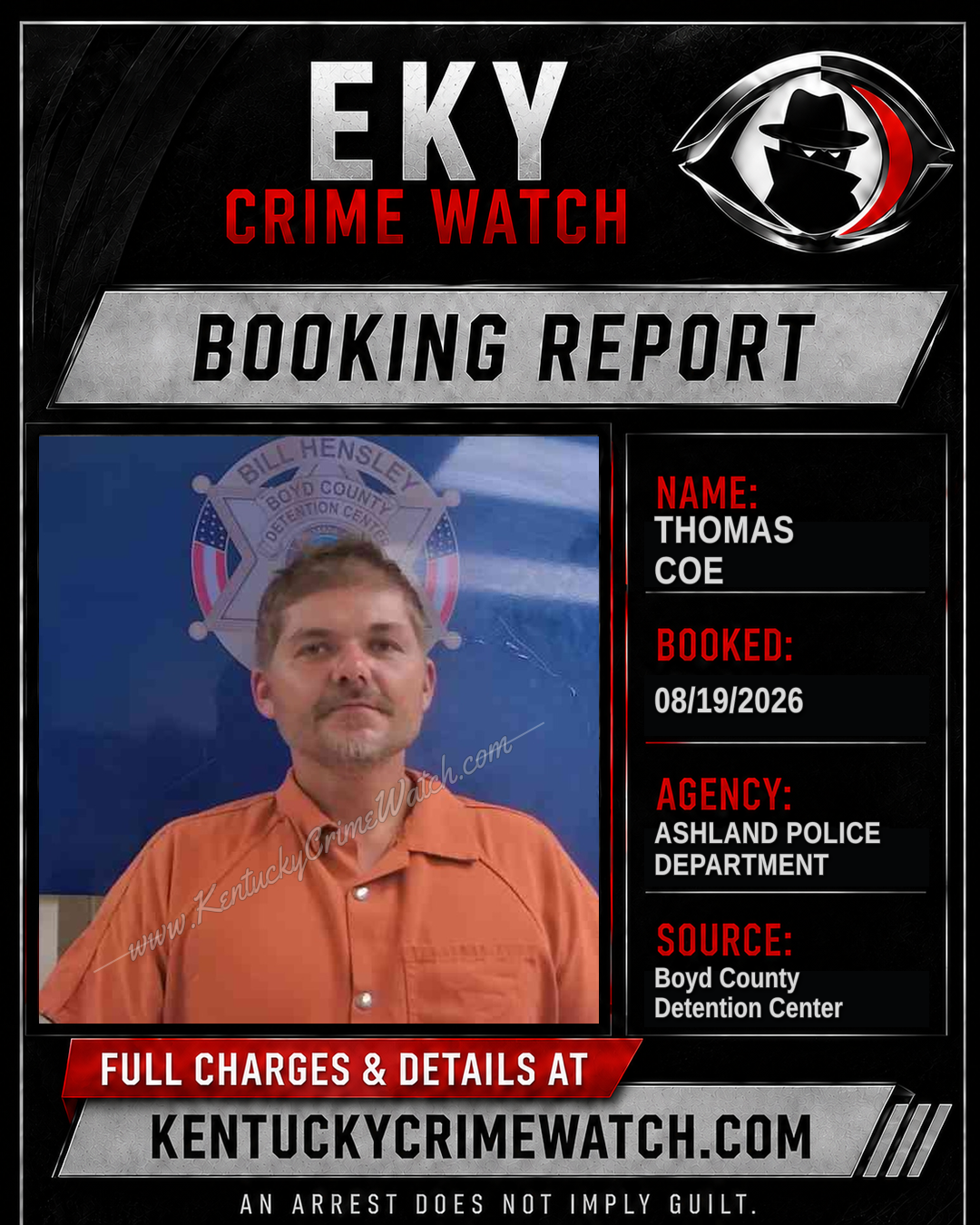 THOMAS COE booking image
