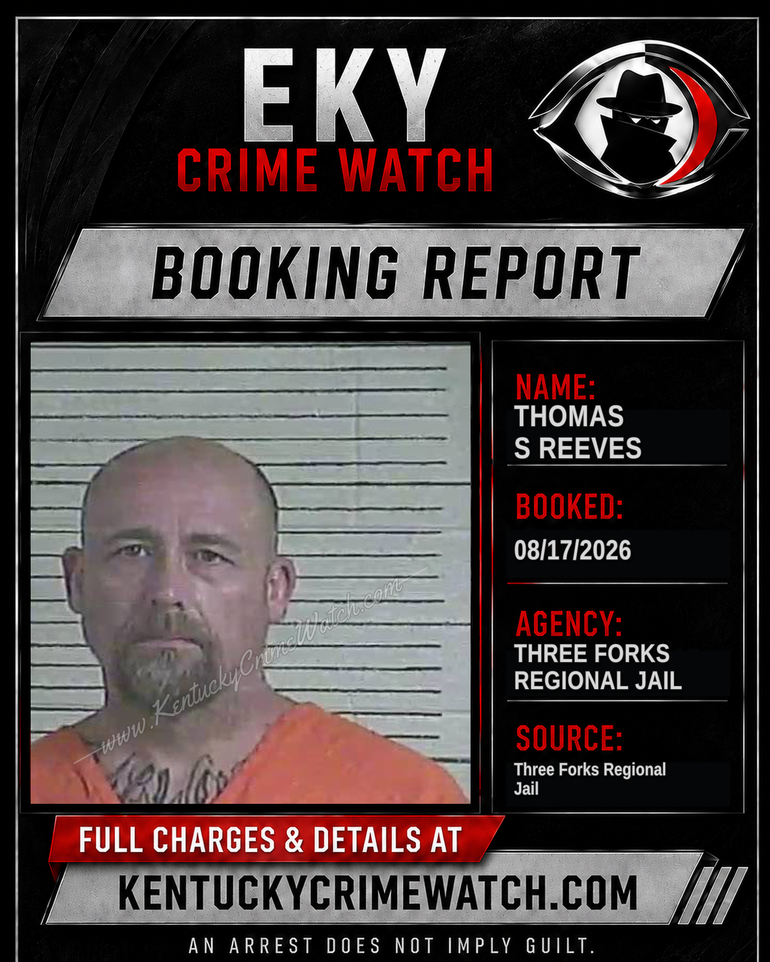Thomas S Reeves booking image