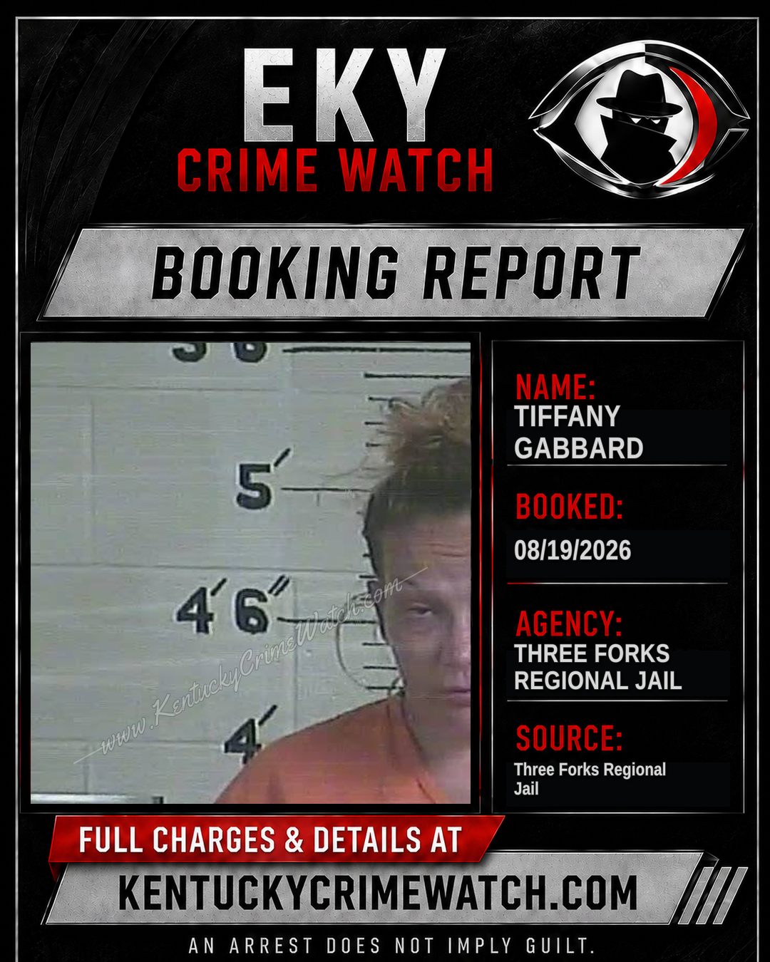 Tiffany Gabbard booking image