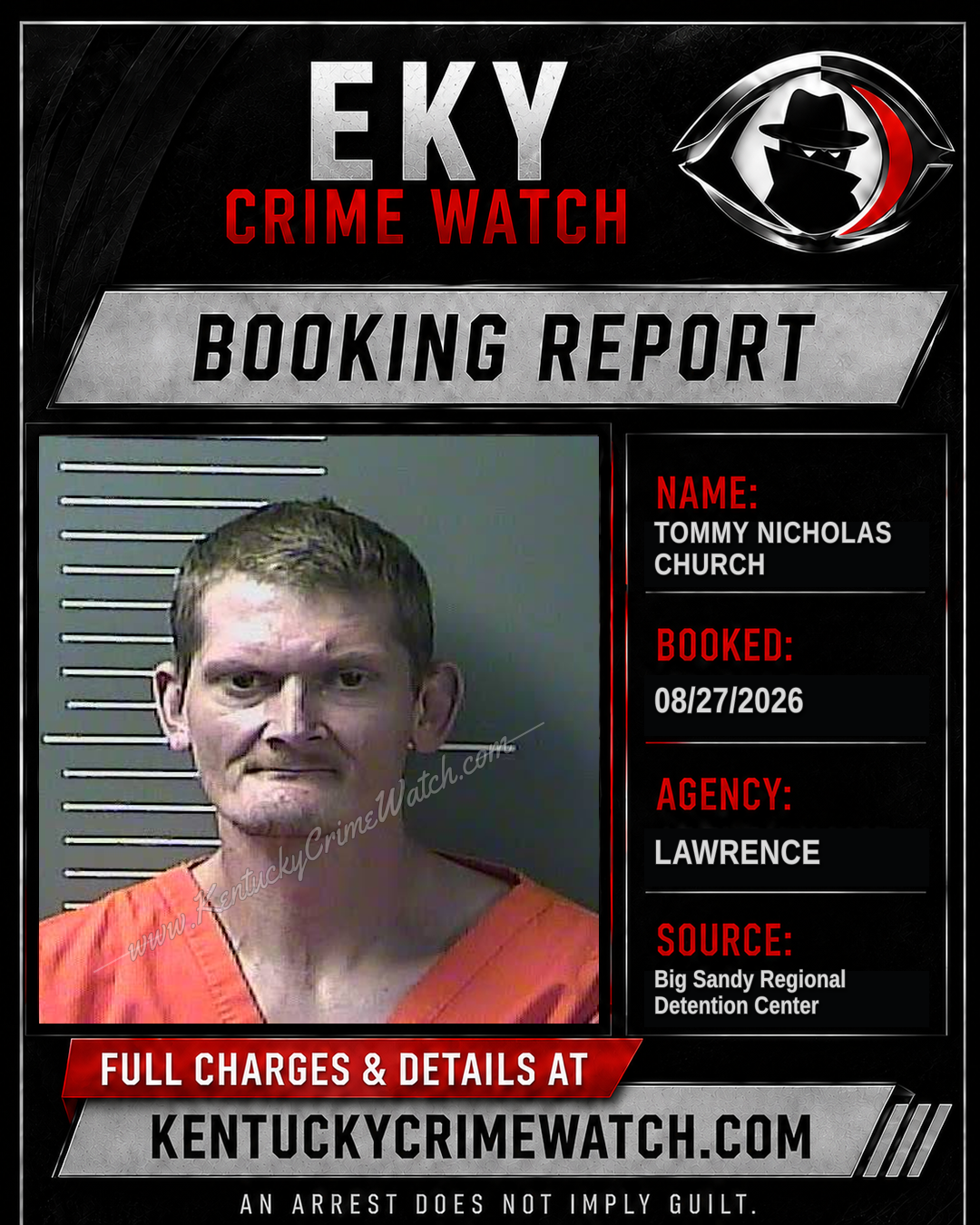 TOMMY NICHOLAS CHURCH booking image