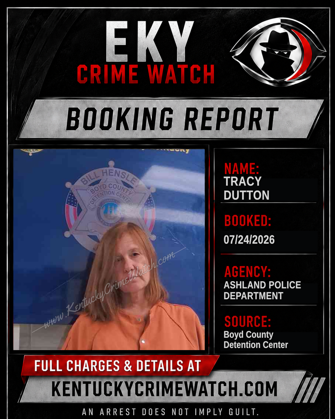 TRACY DUTTON booking image