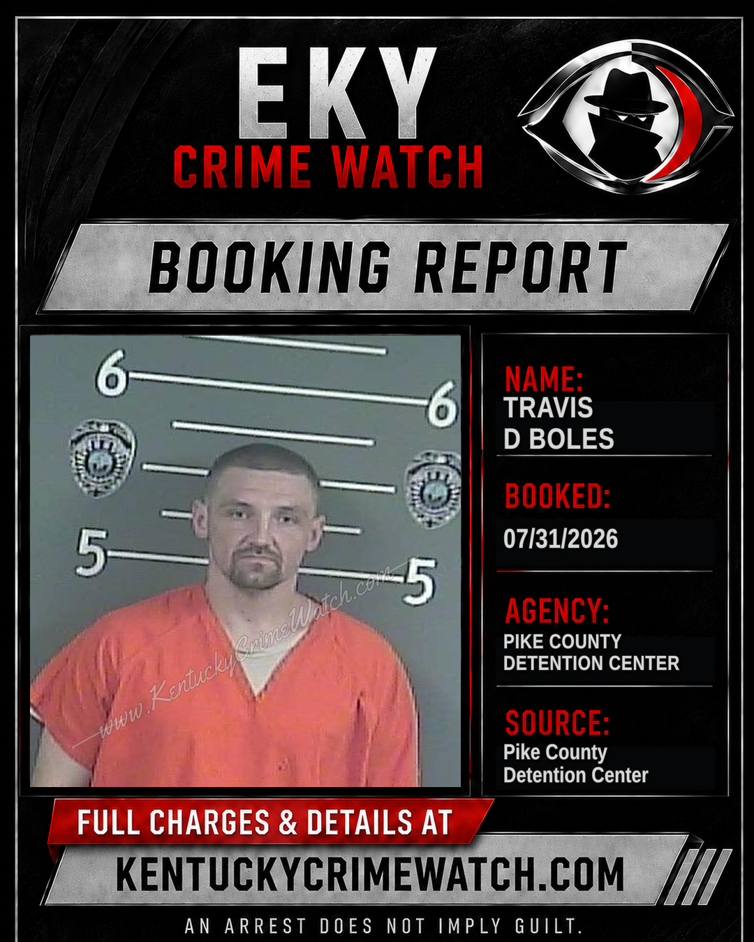 TRAVIS D BOLES booking image
