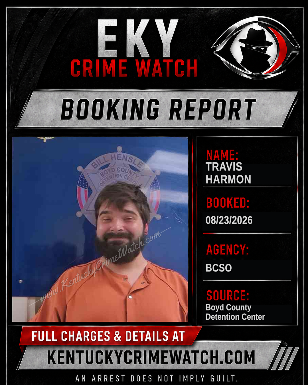 TRAVIS HARMON booking image