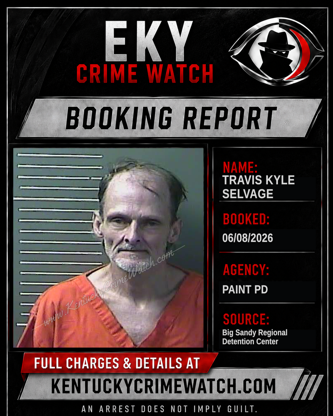 TRAVIS KYLE SELVAGE booking image