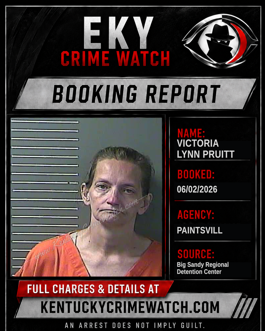 VICTORIA LYNN PRUITT booking image