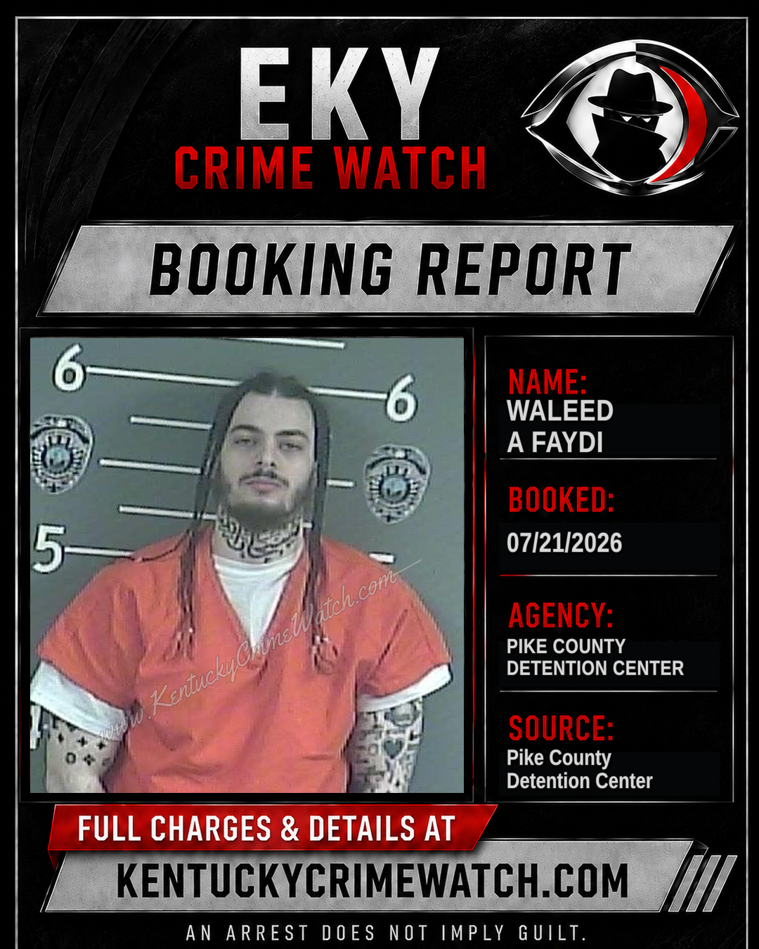 WALEED A FAYDI booking report card