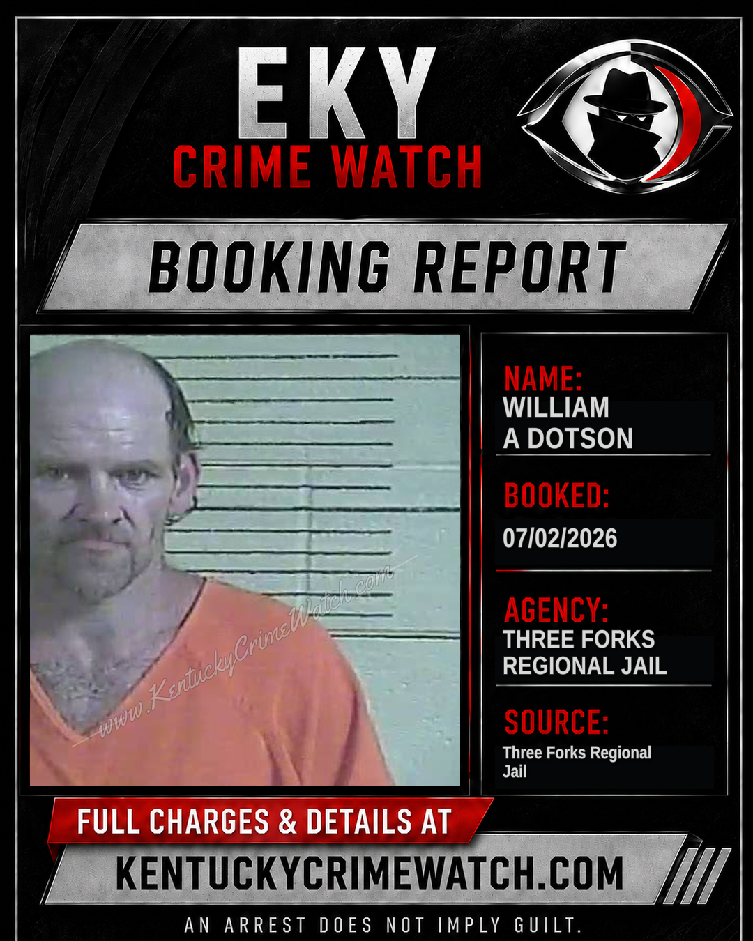 William A Dotson booking image
