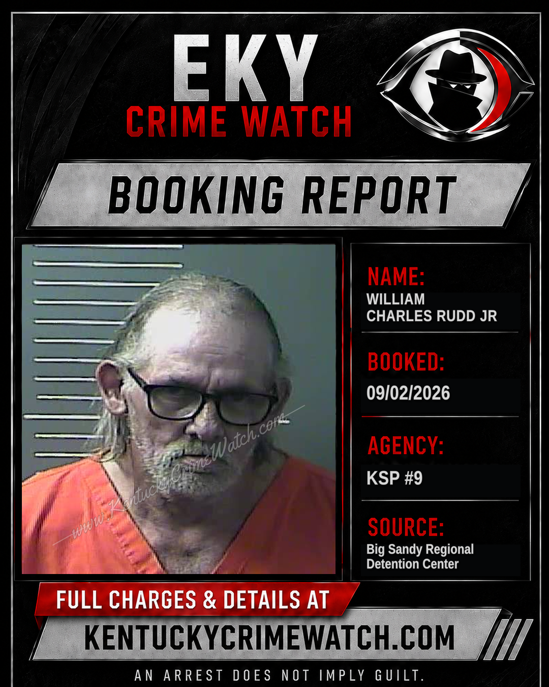WILLIAM CHARLES RUDD JR booking image
