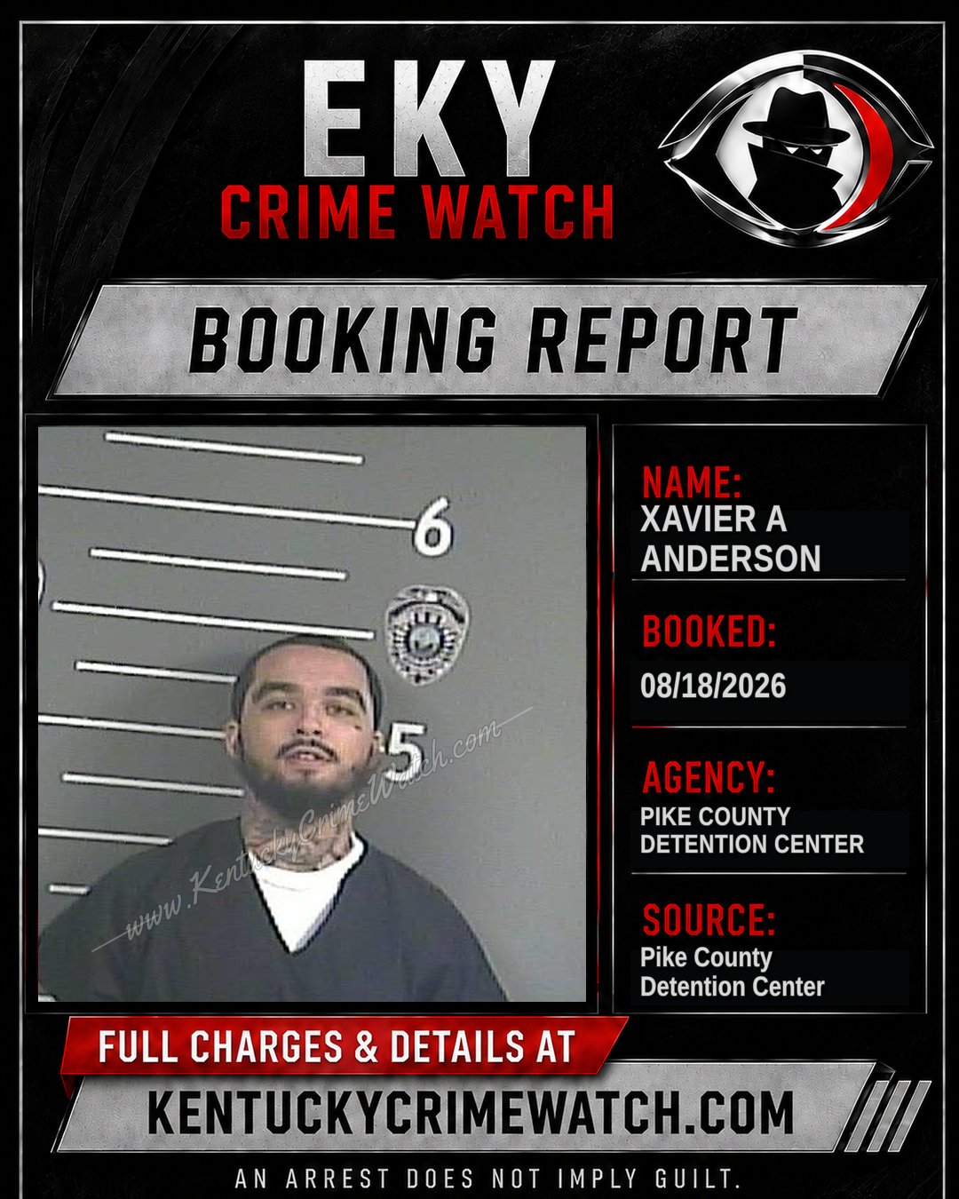 XAVIER A ANDERSON booking image